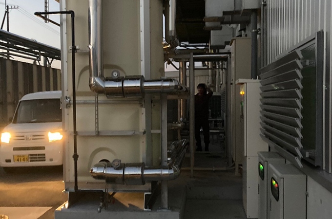 タンク据付工事